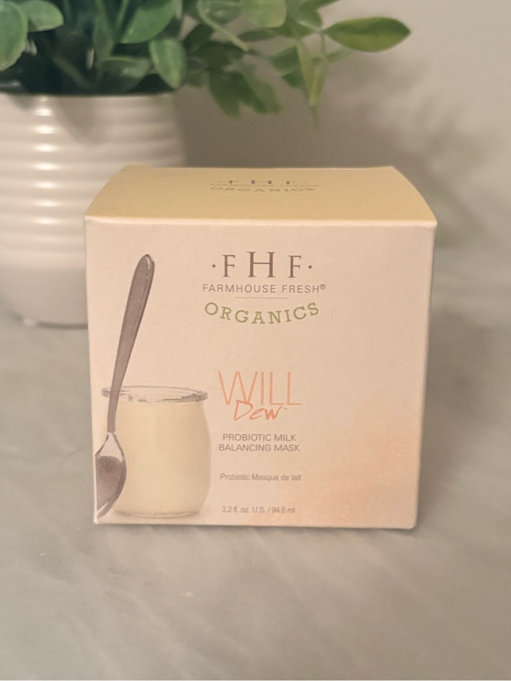 FarmHouse Fresh Will Dew Probiotic Milk Balancing Face Mask 3.2 oz Sealed